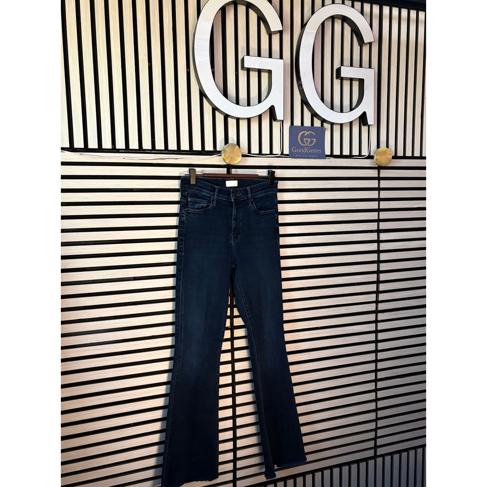 NWT Mother The Weekender Fray Jeans Chip On My Shoulder Flare Premium Luxury 25 - Picture 2 of 9